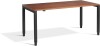 Lavoro Crown Height Adjustable Desk - 1800 x 800mm - Natural Dijon Walnut