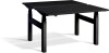 Lavoro Duo Height Adjustable Desk - 1400 x 800mm - Black