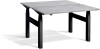 Lavoro Duo Height Adjustable Desk - 1400 x 800mm - Concrete