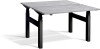 Lavoro Duo Height Adjustable Desk - 1600 x 800mm - Concrete