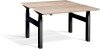 Lavoro Duo Height Adjustable Desk - 1200 x 800mm - Timber