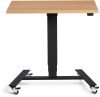 Lavoro Flex 4 Wheel Mobile Desk - 800 x 600mm - Oak