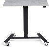 Lavoro Flex 4 Wheel Mobile Desk - 800 x 600mm - Concrete