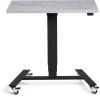 Lavoro Flex 4-wheel Mobile Desk 900 x 600mm - Concrete