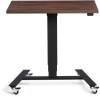 Lavoro Flex 4-wheel Mobile Desk 900 x 600mm - Natural Dijon Walnut