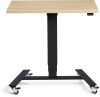 Lavoro Flex 4 Wheel Mobile Desk - 800 x 600mm - Beech