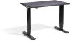 Lavoro Mini Height Adjustable Desk - 1000 x 600mm - Anthracite Sherman Oak