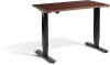 Lavoro Mini Height Adjustable Desk - 1000 x 600mm - Natural Dijon Walnut