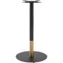 Zap Boston Sleek Black & Gold Large Round Table Base - (h) 1080mm