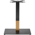 Zap Boston Sleek Black & Gold Small Rectangular Table Base - (h) 720mm