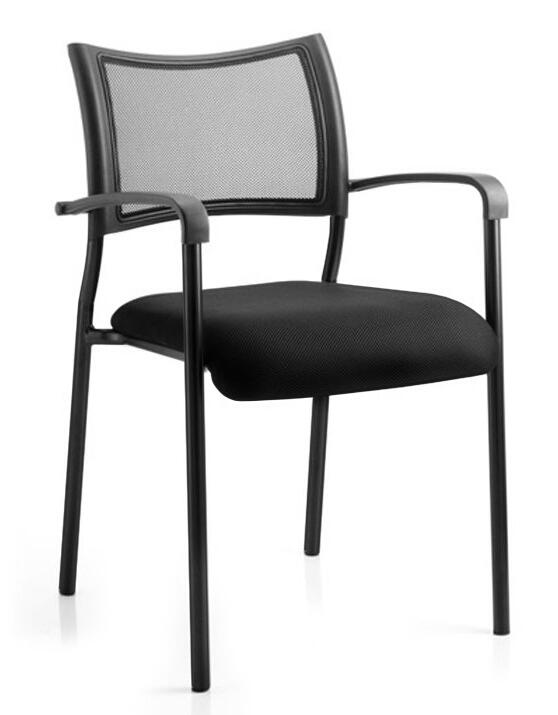 Dynamic Brunswick Visitor Chair With Black Frame And Arms - Office 