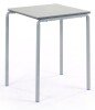 Metalliform Crushed Bent Square Table - MDF Edge - 600mm