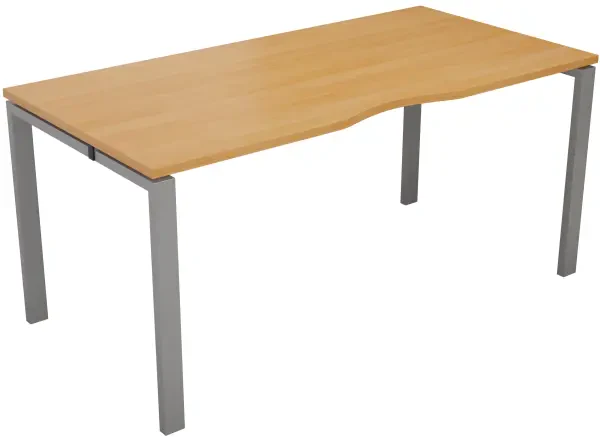 TC Bench Desk, Pod of 1, Full Depth - 1200 x 800mm - Beech