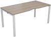 TC Bench Desk, Pod of 1, Full Depth - 1200 x 800mm - Grey Oak