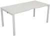 TC Bench Desk, Pod of 1, Full Depth - 1200 x 800mm - White