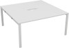 TC Bench Desk, Pod of 2, Full Depth - 1200 x 1600mm - White
