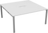 TC Bench Desk, Pod of 2, Full Depth - 1400 x 1600mm - White