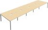 TC Bench Desk, Pod of 10, Full Depth - 8000 x 1600mm