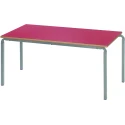 Metalliform Crushed Bent Rectangular Table - MDF Edge - 1100 x 550mm