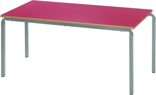 Metalliform Crushed Bent Rectangular Table - MDF Edge - 1100 x 550mm