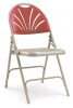 Principal 2600 Comfort Steel Folding Chair (Pack of 4) - Burgundy