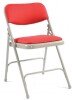 Principal 2700 Classic Steel Folding Chair Fully Upholstered (Pack of 4) - Burgundy