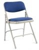 Principal 2700 Classic Steel Folding Chair Fully Upholstered (Pack of 4) - Blue