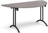 Dams Semi Circular Folding Table with Curved Foot Rails