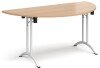 Dams Semi Circular Folding Table with Curved Foot Rails