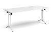 Dams Rectangular Folding Leg Table with Curved Foot Rails 1800 x 800mm