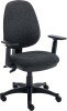 TC Versi 2 Lever Operators Chair with Adjustable Arms - Charcoal