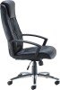 TC Casino 2 Leather Executive Chair with Chrome Base