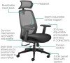 TC Radical Mesh Task chair with Headrest - Grey