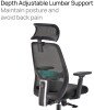 TC Radical Mesh Task chair with Headrest - Grey