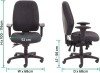 TC Endurance Vista Operator Chair with Adjustable Arms