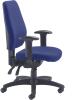 TC Endurance Operator Chair with Adjustable Arms - Royal Blue