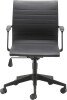 TC Sosa Leather Medium Back All Black Chair