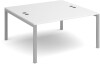 Dams Connex Back To Back Bench Desk 1400 x 1600mm - White