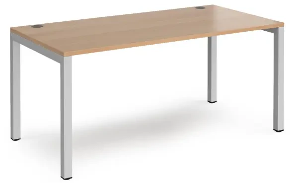 Dams Connex Single Desk 1600 x 800mm - Beech