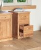 Mobel Oak Two Drawer Filing Cabinet