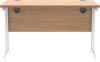 Gala Rectangular Desk with Twin Cantilever Legs - 1200mm x 600mm - Norwegian Beech