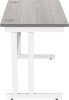 Gala Rectangular Desk with Twin Cantilever Legs - 1200mm x 600mm - Alaskan Grey Oak