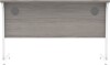Gala Rectangular Desk with Single Cantilever Legs - 1200mm x 600mm - Alaskan Grey Oak
