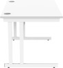Gala Rectangular Desk with Twin Cantilever Legs - 1200mm x 800mm - Arctic White