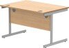 Gala Rectangular Desk with Single Cantilever Legs - 1200mm x 800mm - Norwegian Beech