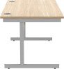 Gala Rectangular Desk with Single Cantilever Legs - 1200mm x 800mm - Canadian Oak