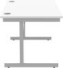Gala Rectangular Desk with Single Cantilever Legs - 1200mm x 800mm - Arctic White