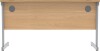 Gala Rectangular Desk with Single Cantilever Legs - 1400mm x 600mm - Norwegian Beech