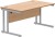 Gala Rectangular Desk with Twin Cantilever Legs - 1400mm x 800mm