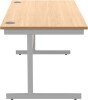 Gala Rectangular Desk with Single Cantilever Legs - 1400mm x 800mm - Norwegian Beech